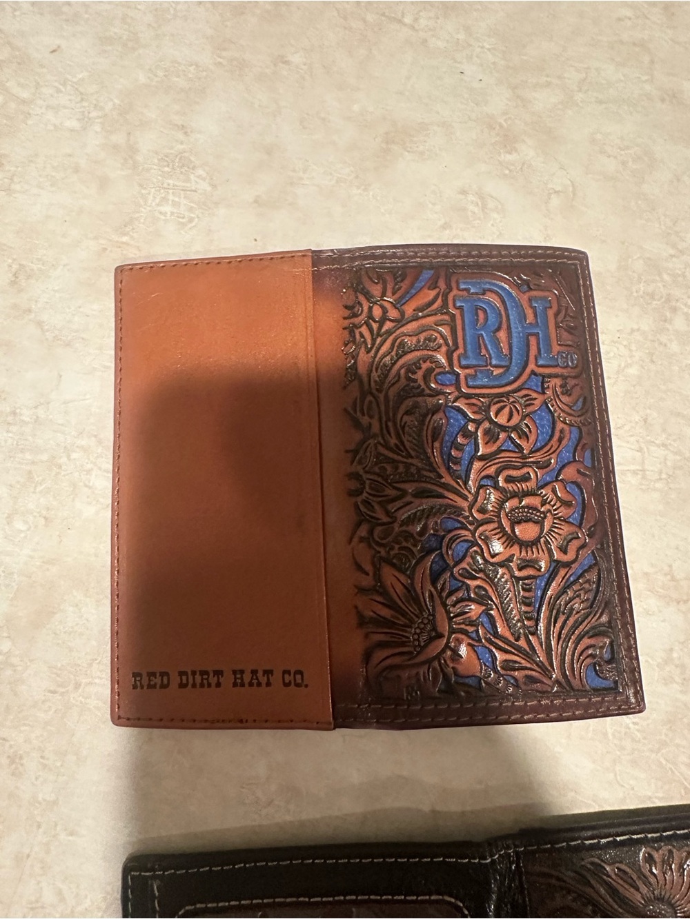 Red Dirt Hat Co Tooled Leather Wallet Long